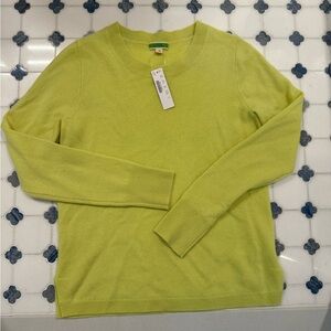 J. Crew Neon Cashmere Sweater/Long Sleeved t-Shirt